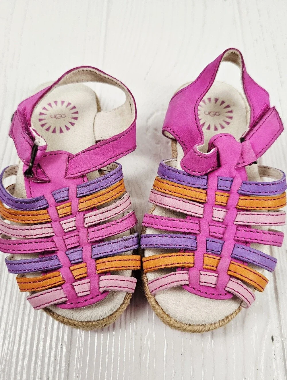 UGG Gretel Sandals Pink Leather Authentic